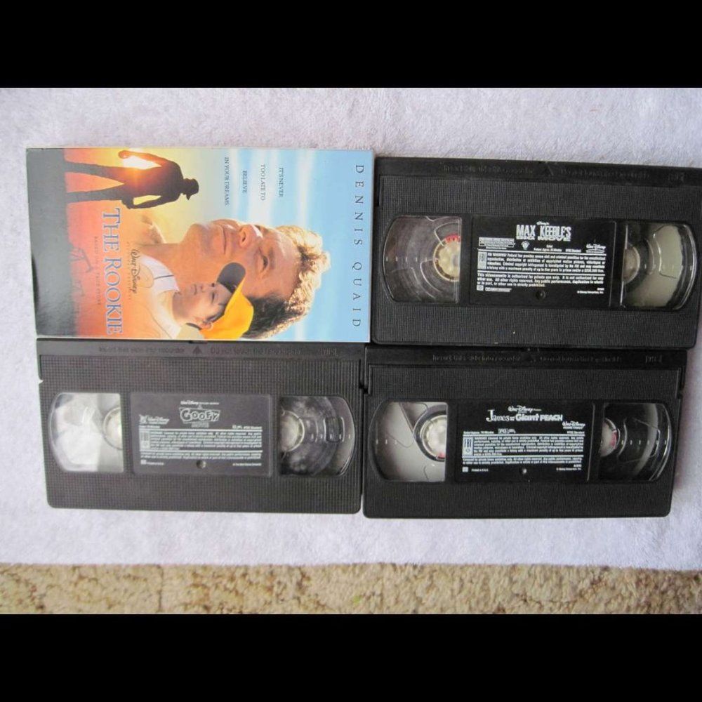 Goofy Movie James Giant Peach Max Keebles VHS Cassette Tape Bundle $3